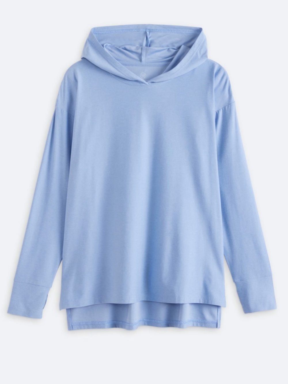 We Wander light blue weflex long sleeve shirt hoodie